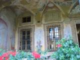 17th C Italian Villa Aged Plaster walls with Fresco